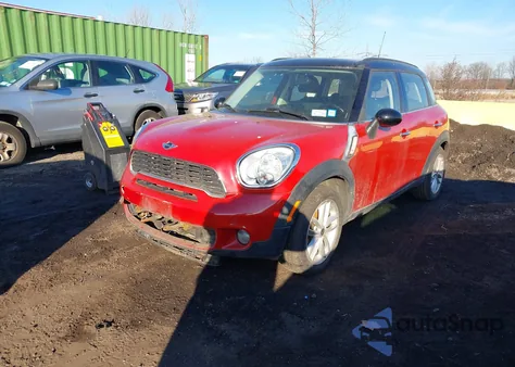 2014 Mini Countryman Cooper S z USA, uszkodzony, nr VIN WMWZC3C54EWP51868